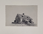 Norton House, Edgartown, Emile Branchard American, Pen and black ink on paper