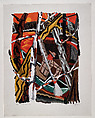 Study for "The Long Cypress", David Bates American, Acrylic on paper