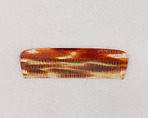 Comb case and comb, Unknown Designer, Leather, gold leaf, cloth lining, cellulose nitrate (comb), Austrian