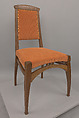 Side chair, Henry van de Velde  Belgian, Oak, upholstery