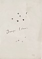 Young Peas, Sigmar Polke  German, Black ballpoint pen with traces of white glossy paint on paper