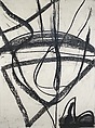 Untitled, Melissa Meyer  American, Black and white paint sticks on paper