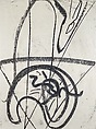 Untitled, Melissa Meyer American, Black and white paint sticks on paper