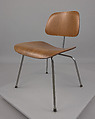 "DCM" Side Chair, Charles Eames American, Molded plywood, steel, and rubber