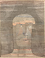 Athlete's Head, Paul Klee German, born Switzerland, Watercolor, gouache, and graphite on paper mounted on cardboard