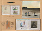 The Elephant Table, Saul Steinberg  American, born Romania, Oil, graphite, colored pencil, ink, and collage elements on canvas, paper and wood
