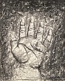 The Hand, Rocío Maldonado Mexican, Pen and brush and black ink on 2 sheets of paper, mounted on paper