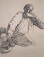 Locked Jaw, Jack Beal American, Conté crayon on paper