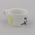 "Renaissance" Cup, Ettore Sottsass (Italian (born Austria), Innsbruck 1917–2007 Milan), Porcelain