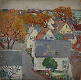 Fall in Provincetown, Houghton Cranford Smith American, Oil on paperboard