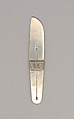 Butter knife, William Spratling  American, Silver