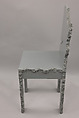 "Nothing Continues to Happen" Side Chair, Howard Meister (American, born New York, 1953), Painted plywood
