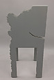"Nothing Continues to Happen" Side Chair, Howard Meister (American, born New York, 1953), Painted plywood