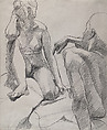 Male and Female Models, Philip Pearlstein  American, Graphite on paper