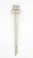 Fork, Mary Zeran  American, Sterling silver and niobium