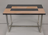Table, Donald Deskey  American, Polished aluminum and Bakelite