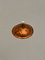 Tea kettle and stand, J. A. Pool (Dutch, 1872–1948), Copper, brass, ivory, and rattan