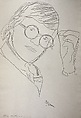 David Hockney, Andy Warhol  American, Graphite on paper