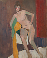 Seated Nude, Walt Kuhn  American, Oil on paperboard