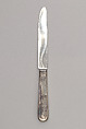 Knife, Unknown Designer, Silver and stainless steel, German