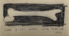 Bone for OJ, Joe Brainard  American, Graphite on paper