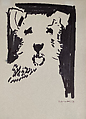 Posty's Pup, Joe Brainard  American, Black marker on paper