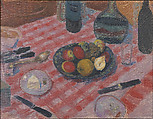 The Checkered Tablecloth, Pierre Bonnard  French, Oil on canvas