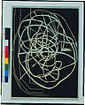 Glyphs, 1, from the ¦Glyphs¦ portfolio, Terry Winters American, Linocut on Japanese paper toned with blue dye, from a portfolio of six prints by the artist