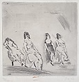 Women in a Bordello, Jules Pascin  American, born Bulgaria, Etching and drypoint