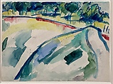 Untitled (Landscape), Hans Hofmann American, born Germany, Watercolor over graphite on paper
