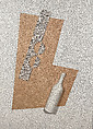 Homage to Georges Braque, Jiri Kolar Czechoslovakian, Cut and torn pasted printed papers on wood panel
