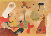 Untitled, Joan Miró  Spanish, Oil and ink on wood