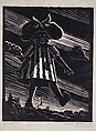 Wash Girl, Samuel Joseph Brown, Jr. American, Linocut on Asian paper