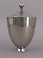 Covered urn, Herman Rosse (American (born The Netherlands), The Hague 1887–1965 Nyack, New York), Monel metal