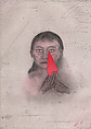 Jo with Teardrop, Kiki Smith American, born Germany, Etching and aquatint