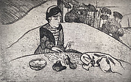 Woman with Figs, Paul Gauguin French, Etching