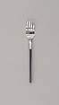 "Slimline" Salad Fork, Marion Weeber  American, Stainless steel, phenol formaldehyde (Bakelite)