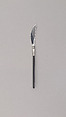 "Slimline" Butter Knife, Marion Weeber  American, Stainless steel, phenol formaldehyde (Bakelite)