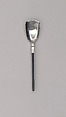 "Slimline" Sugar Shovel, Marion Weeber  American, Stainless steel, phenol formaldehyde (Bakelite)