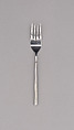 "Classic Column" Salad Fork, Marion Weeber  American, Stainless steel