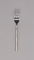 "Classic Column" Dinner Fork, Marion Weeber  American, Stainless steel