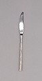 "Classic Column" Dinner Knife, Marion Weeber  American, Stainless steel