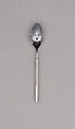 "Classic Column" Teaspoon, Marion Weeber  American, Stainless steel