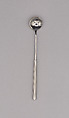 "Classic Column" Iced-tea Spoon, Marion Weeber  American, Stainless steel