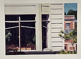 North Point Window, Robert Bechtle  American, Watercolor over graphite on paper