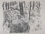 Jeune fille à la chaise longue dans un sous-bois, Henri Matisse French, Lithograph