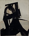 Untitled, Franz Kline  American, Cut and pasted papers with black ink on paper