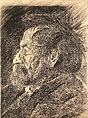 Head of an Old Man, Joseph Stella  American, Conté crayon on paper