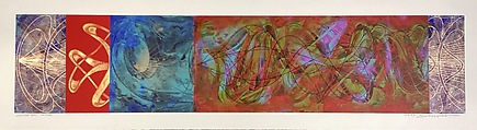 could be, from the ¦inside weather¦ series, Steven Sorman  American, Cut and pasted colored papers with lithograph, screenprint, stencil, metal paint, metal paint wash (hand-coloring) on paper