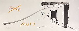 Black Wall of Spain, from the ¦El Negro¦ series, Robert Motherwell  American, Color lithograph